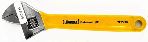 Llave Ajustable 10" Mango Plastico YFP010