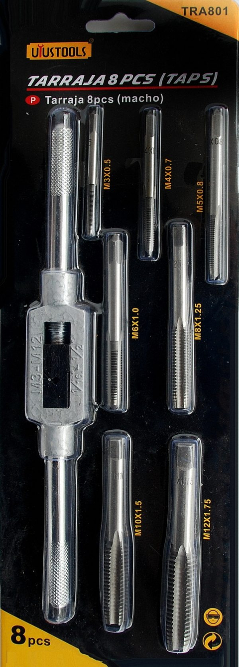 Tarraja 8Pcs  (Taps) TRA801