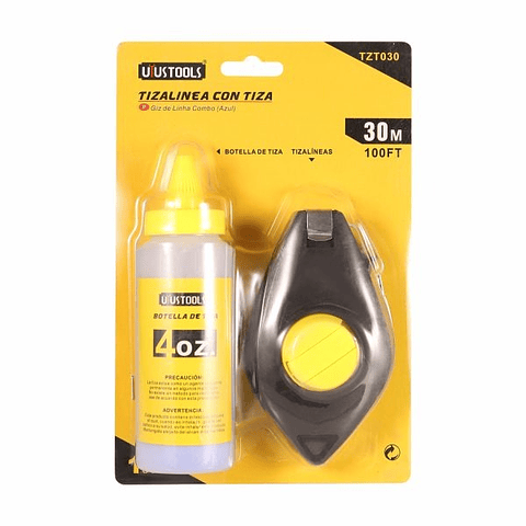 Tizalinea Con Tiza 30M Amarillo/Negro Grande TZT030