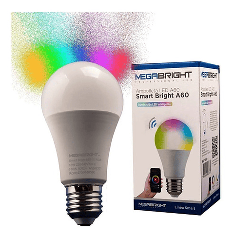 Ampolleta Led Smart 10W E27 Megabright