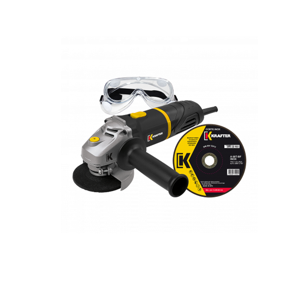 Combo Esmeril+Lente Segur+Disco Inox Krafter 1