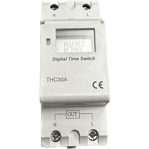 Cuadro para termo eléctrico y reloj horario 