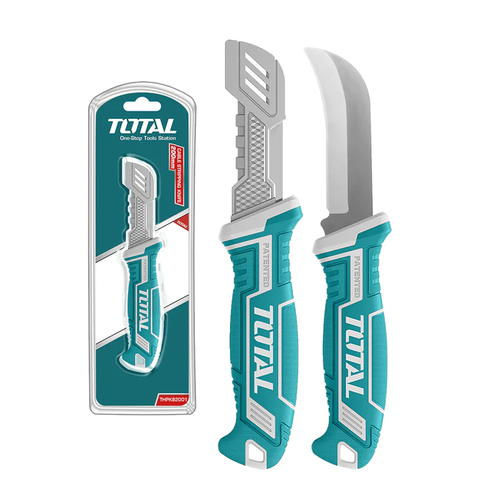 Cuchillo Pelacables Curvado 200mm TOTAL 2