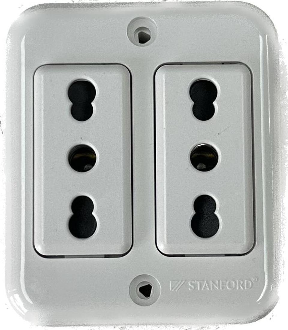 Enchufe Doble S/P 10/16A 250V Stanford 3