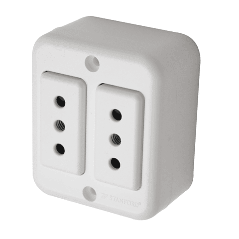Enchufe Doble S/P 10A 250V Stanford
