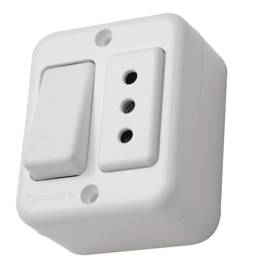 Interruptor S/P (9/12) + enchufe Stanford 1