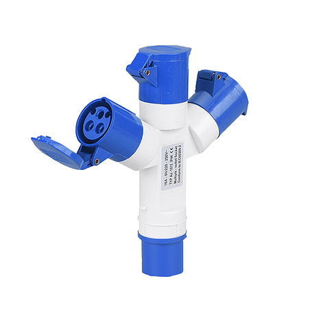 Enchufe Industrial Multiple  Entrada 3X16A 220v