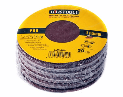 Disco Lija Con Velcro P100 Uyustools