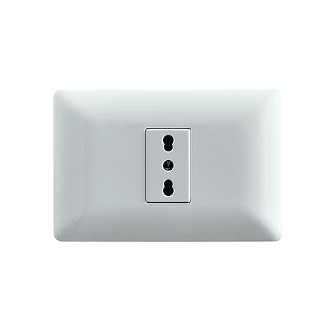 Enchufe embutido simple 10/16A Blanco Stanford