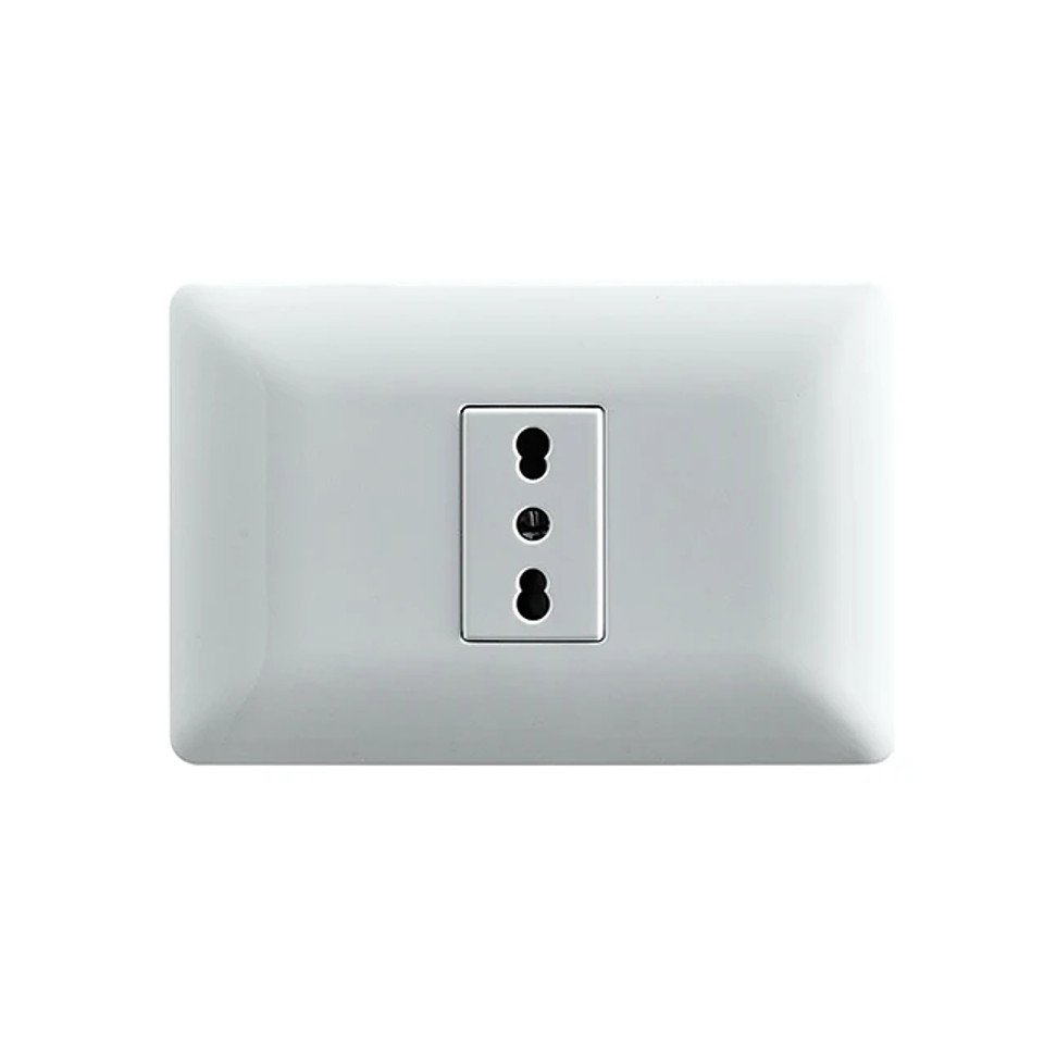 Enchufe embutido simple 10/16A Blanco Stanford 1