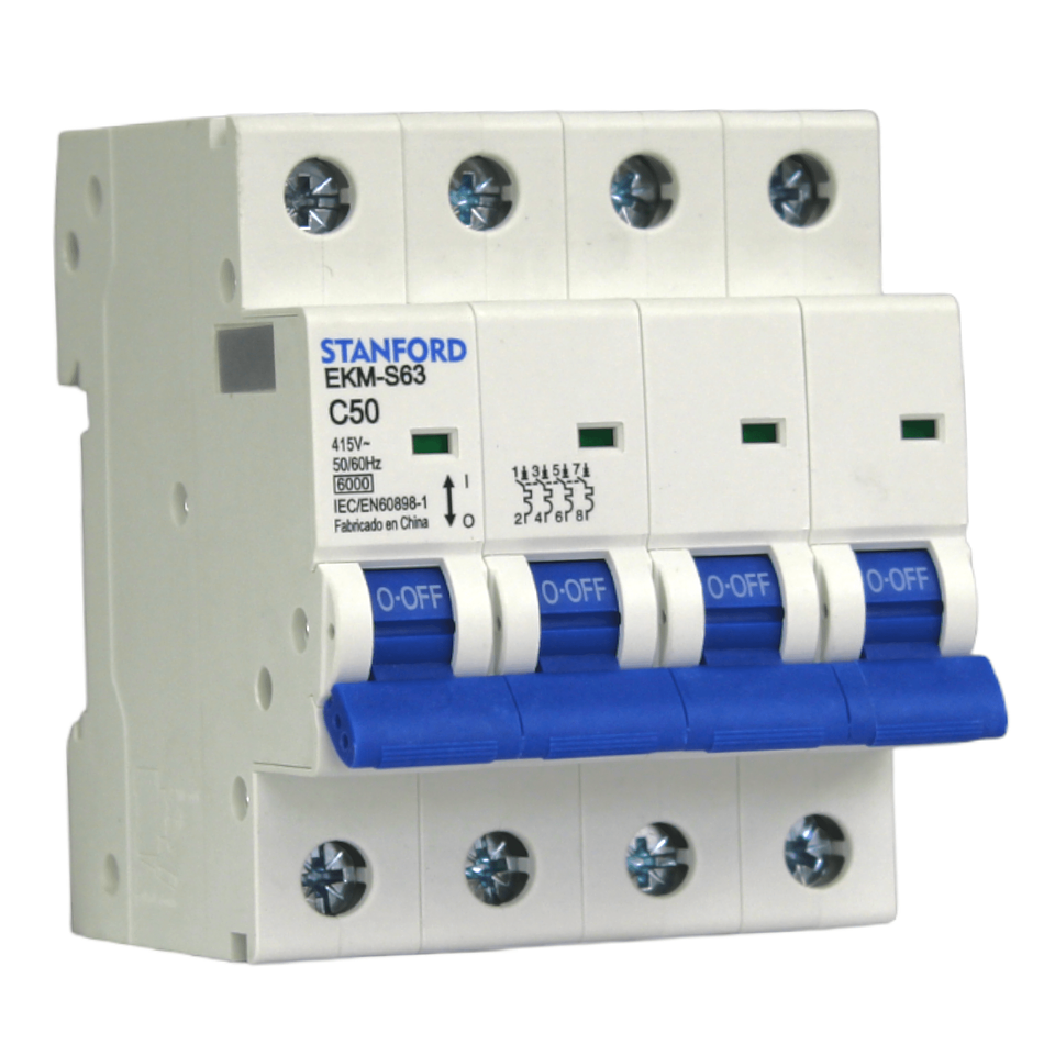 Interruptor Automatico 6KA C 4X50A Stanford 1