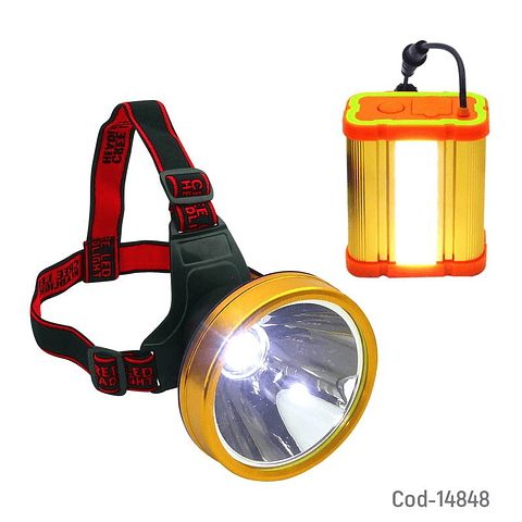 Linterna Minero Led Con Bateria Externa