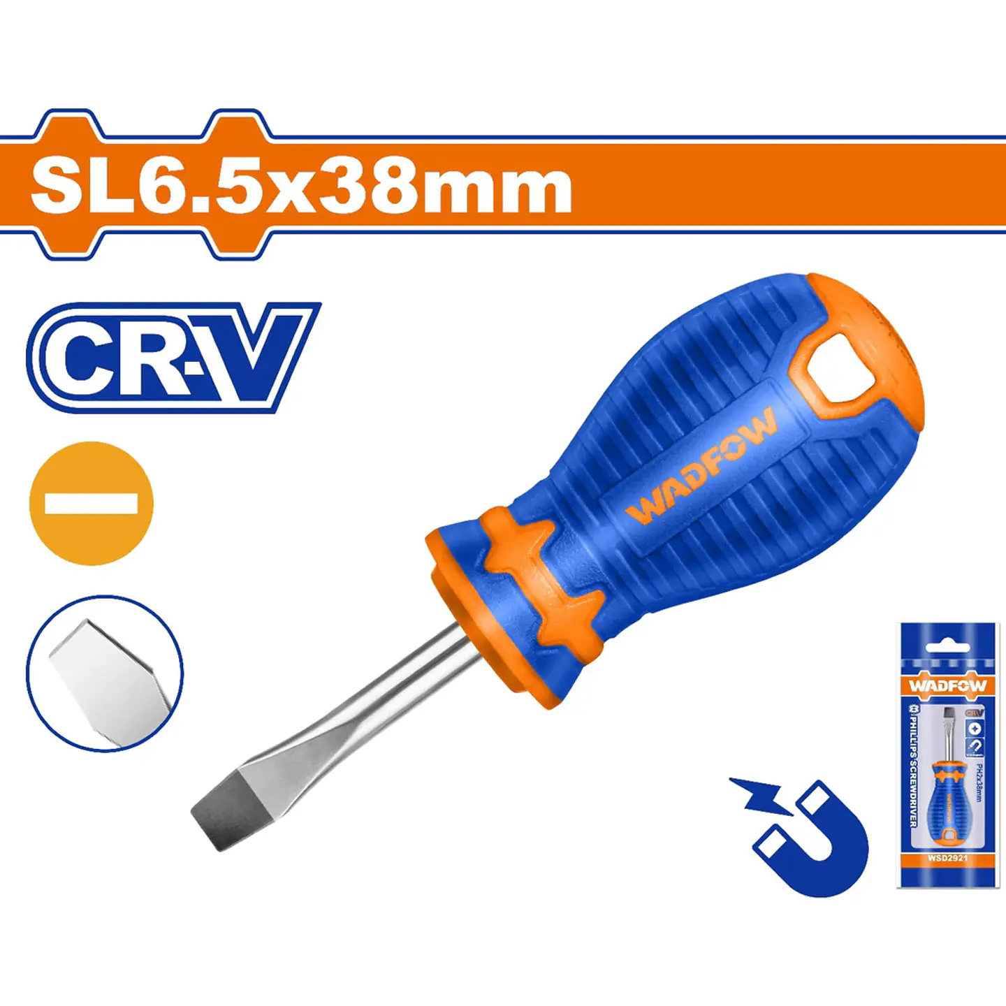 Destornillador Plano 6,5 X 38 MM WADFOW 1