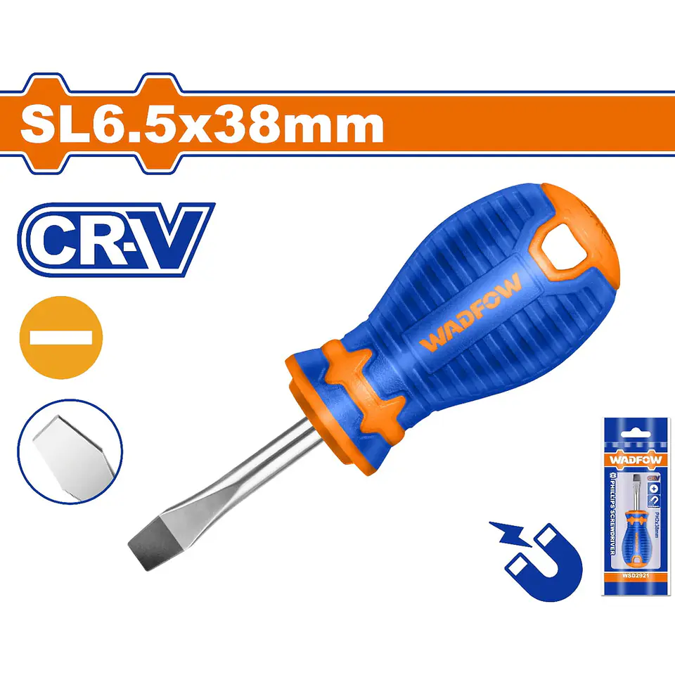 Destornillador Plano 6,5 X 38 MM WADFOW 1