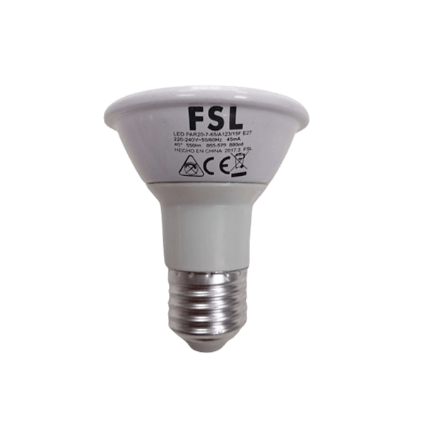 Ampolleta Fsl Led Par20 7W 6500K Ip