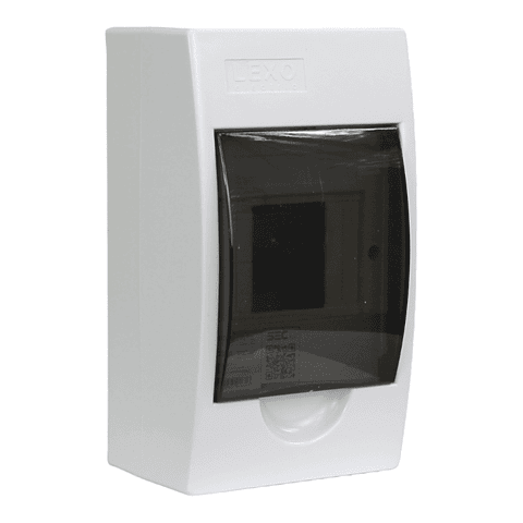 Tablero S/P 4P Tapa Transparente