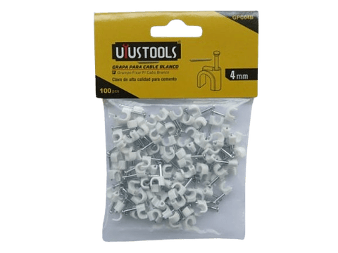 Bolsa Grapa Blanca Cable 4MM 100PCS Uyustools