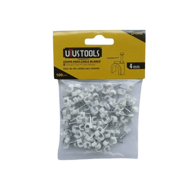 Bolsa Grapa Blanca Cable 4MM 100PCS Uyustools