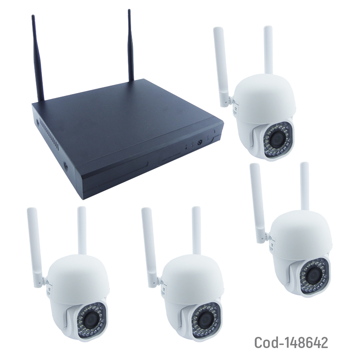 Kit Dvr 4 Camaras Wifi 1