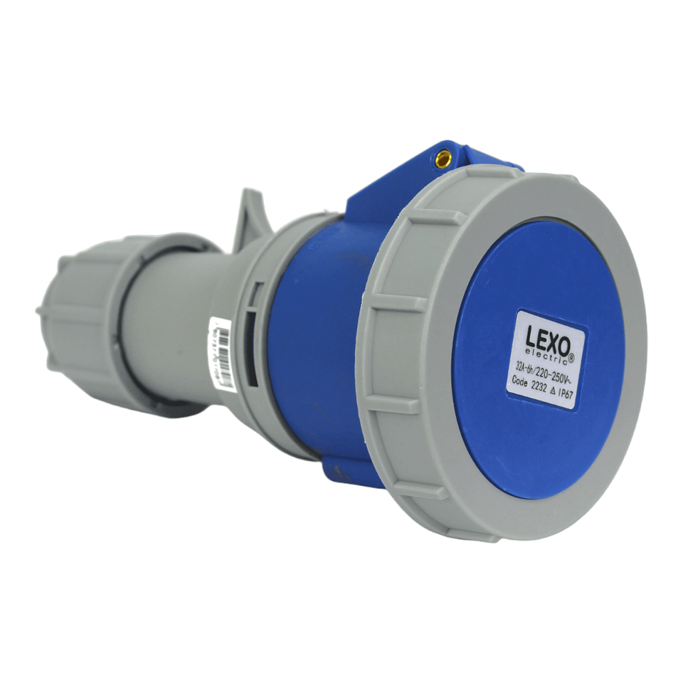 Enchufe Industrial Hembra Vol 3x32A IP67 220V 1