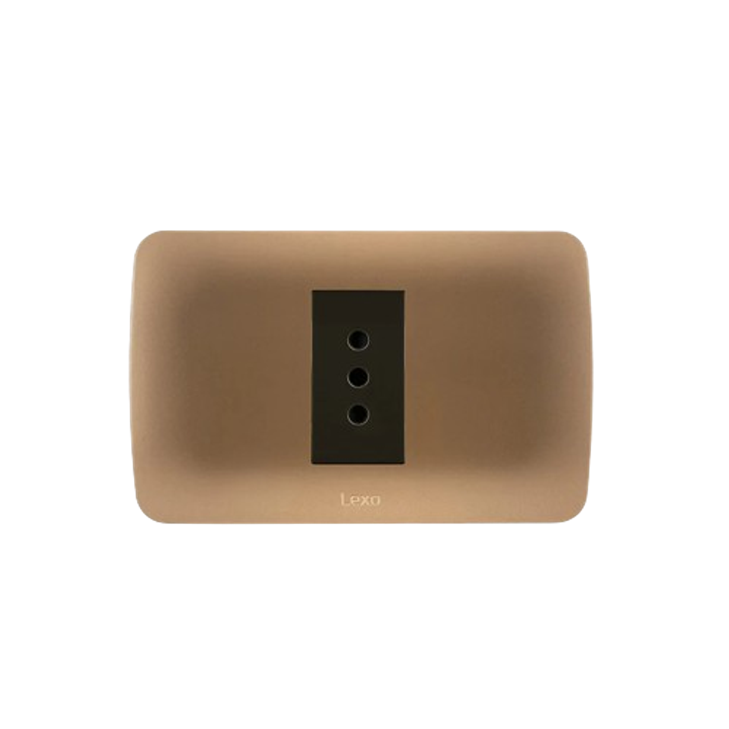 Enchufe Simple Emb 10A Cafe Titanio Lexo 1