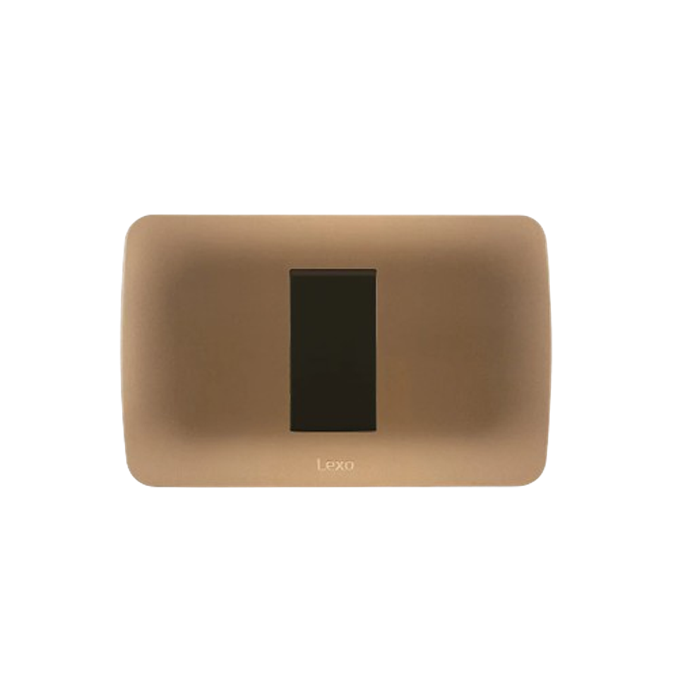 Interruptor 9/12 Emb Cafe Titanio Lexo 1