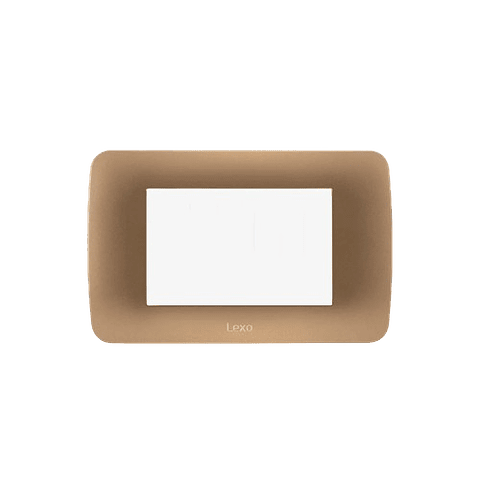 Placa 3 Modulos Titanio Lexo