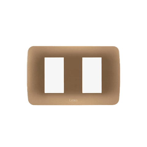 Placa 2 Modulos Titanio Lexo