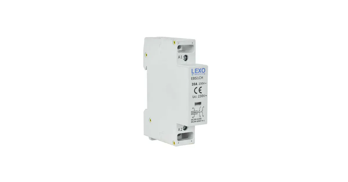 Contactor Modular Riel Din 20A 230V Lexo