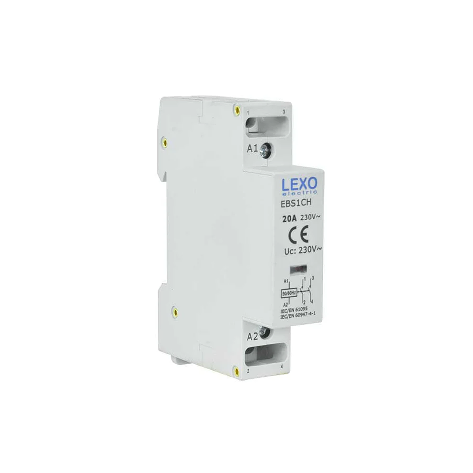 Contactor Modular Riel Din 20A 230V Lexo 1