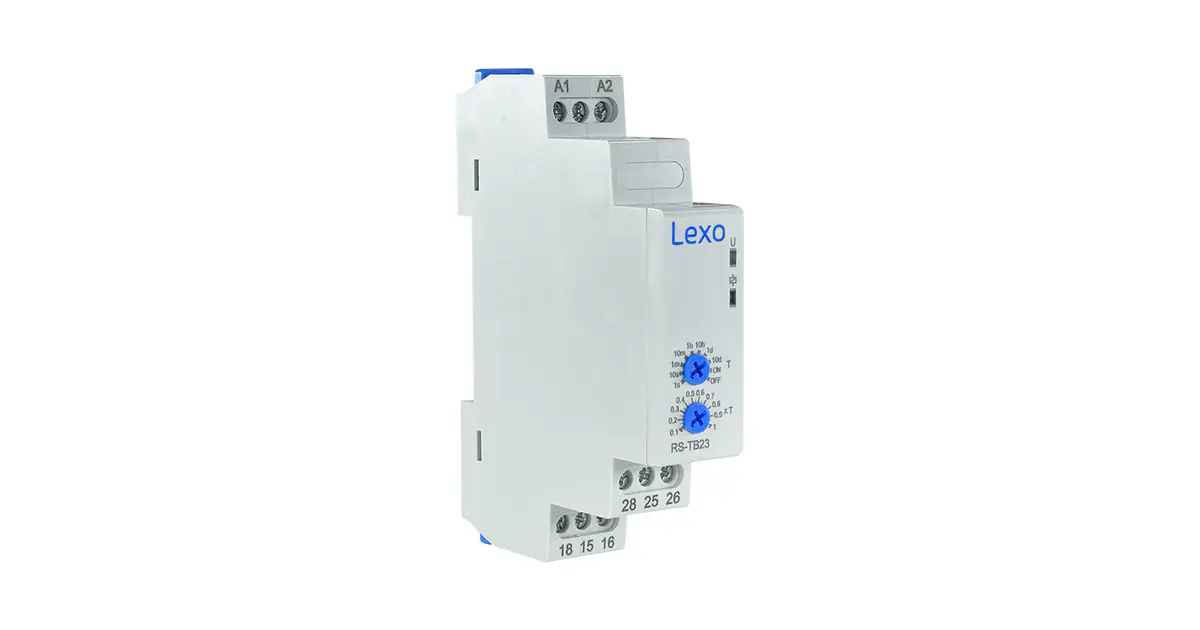 Rele Temporizado Retardo Off Delay 24-240V AC/DC 2C/0 Lexo