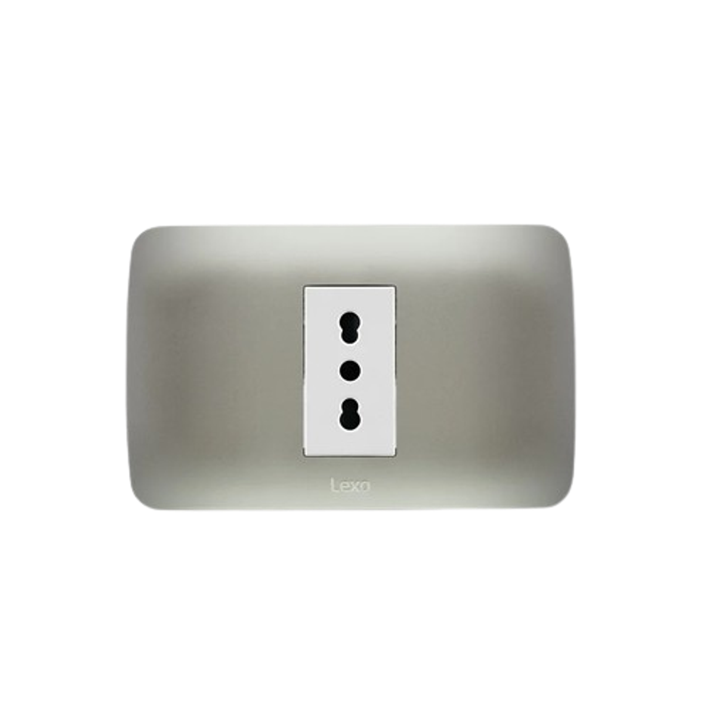 Enchufe Simple Emb 10-16 A Blanco Plata  Lexo 1