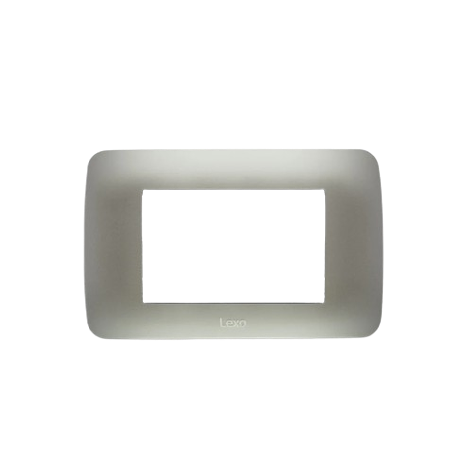 Placa 3 Modulos Plata Lexo 1