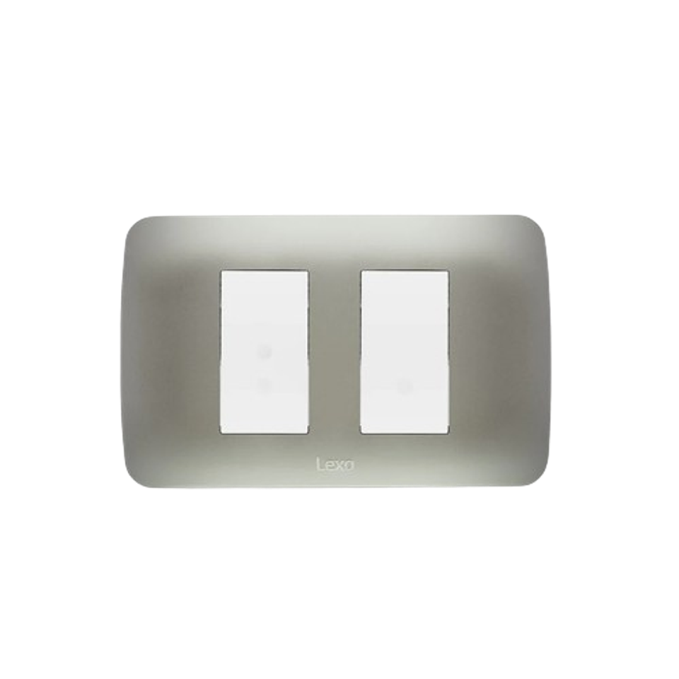 Placa 2 Modulos Plata Lexo 1