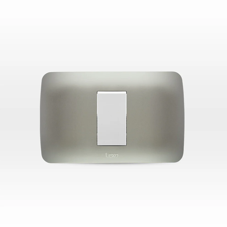 Interruptor 9/12 Emb Blanco Plata Lexo 1