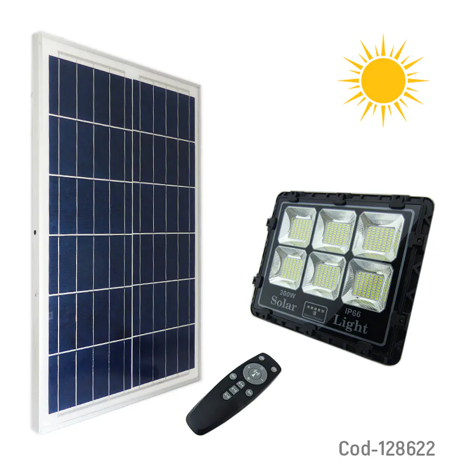Proyector Solar 300W Con Panel 1