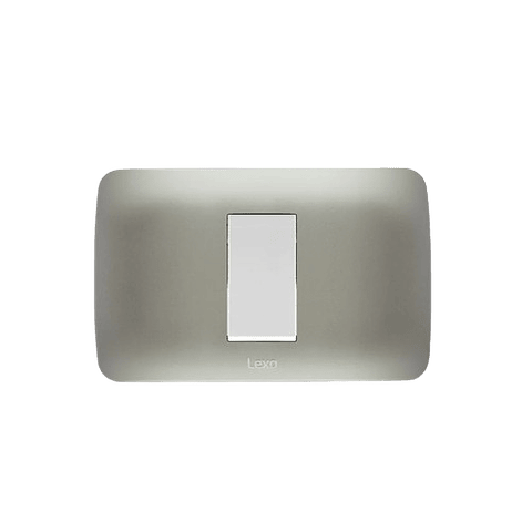Interruptor 9/24 Emb Blanco Plata Lexo