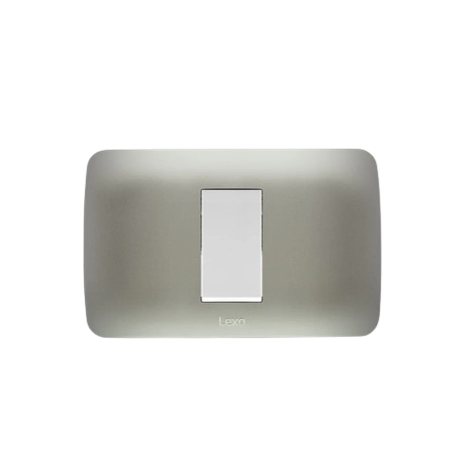 Interruptor 9/24 Emb Blanco Plata Lexo 1