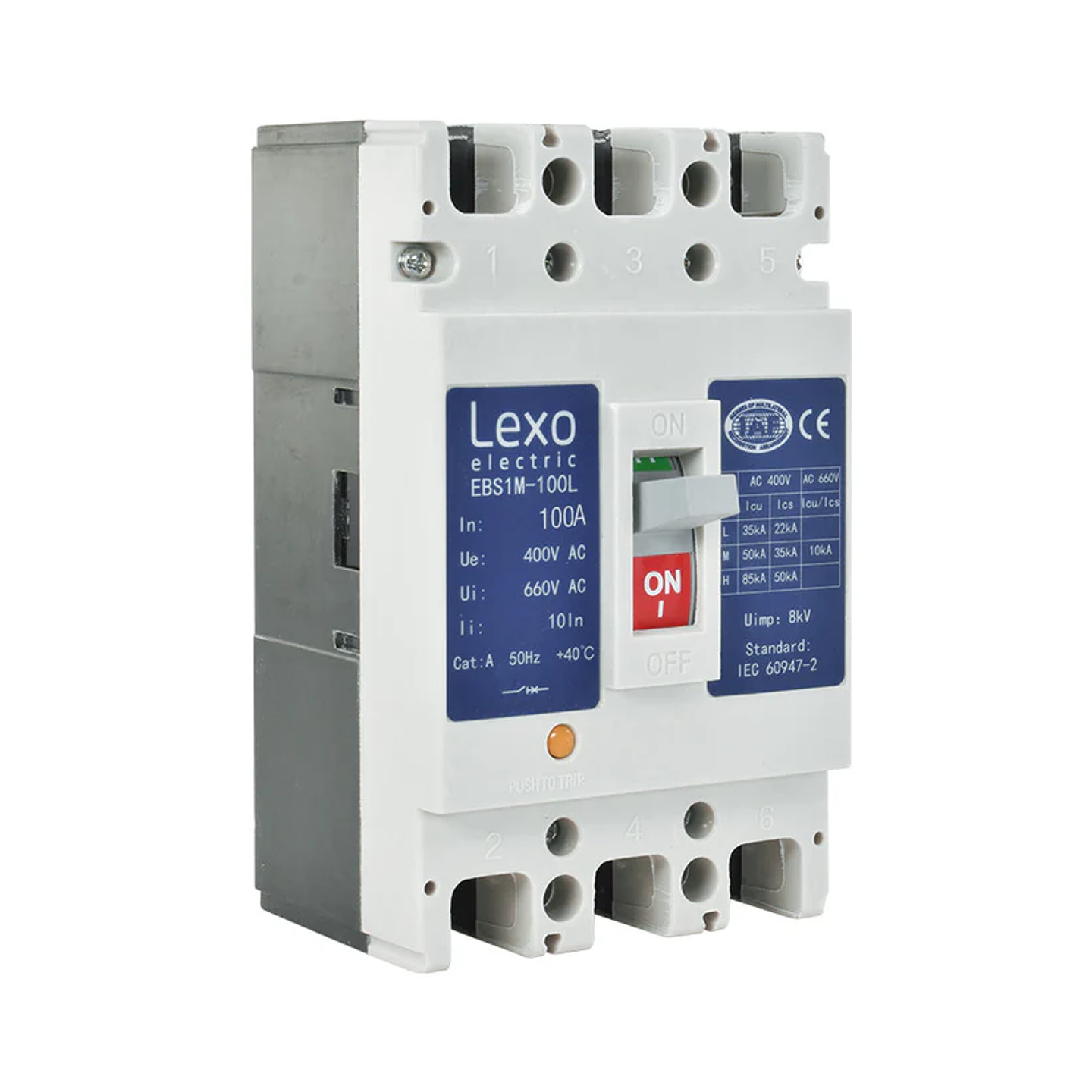 Interruptor Automatico 3X100A Caja Moldeada 35Ka Lexo 1