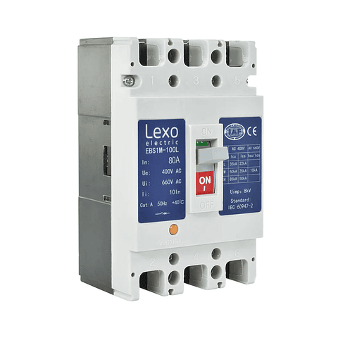 Interruptor Automatico 3X80A Caja Moldeada 35Ka Lexo