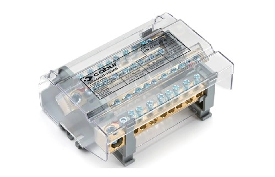 Repartidor Con Pantalla Tetrapolar 9P 160A Cabur 1