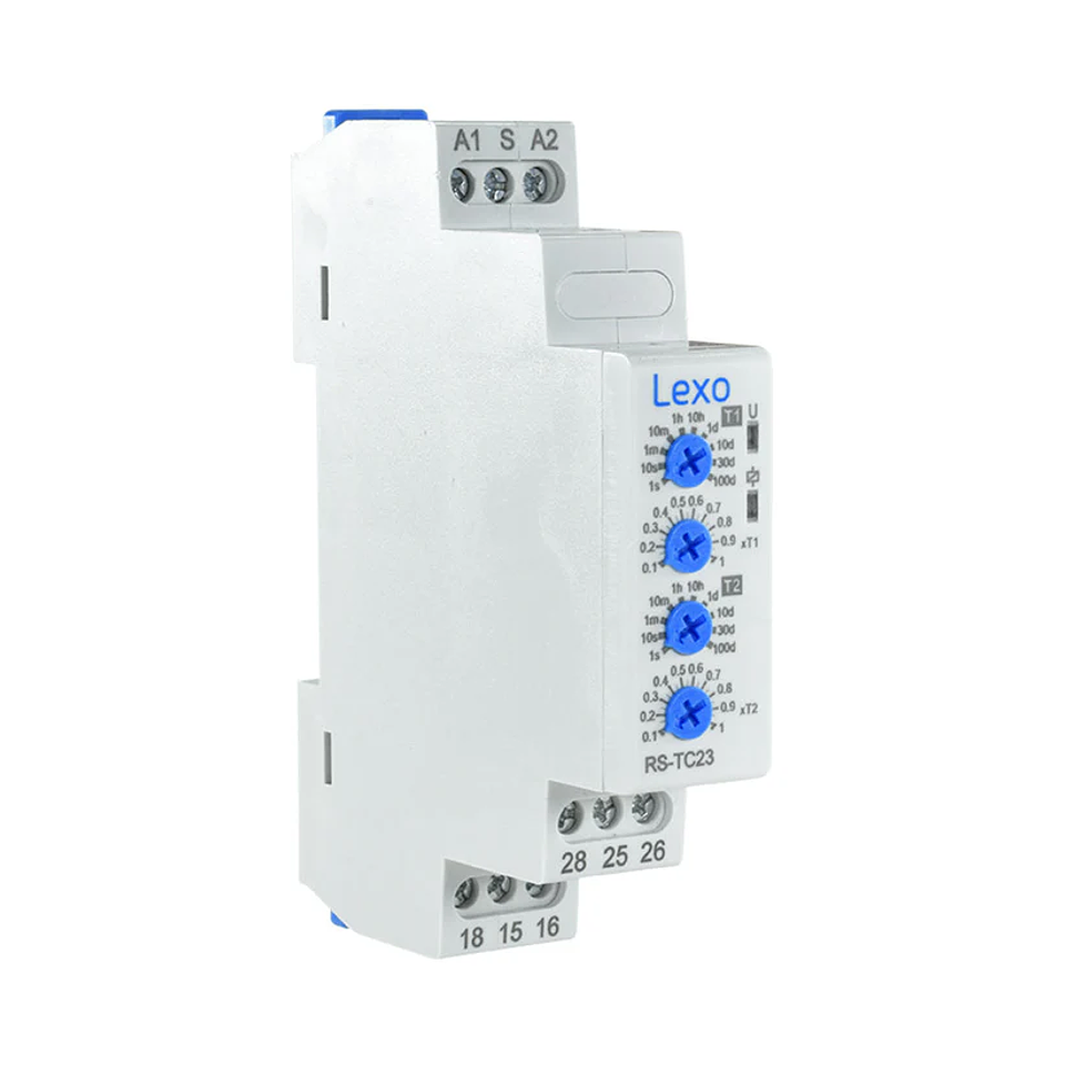 Rele Temporizador de Ciclo 24-240V AC/DC Lexo 1