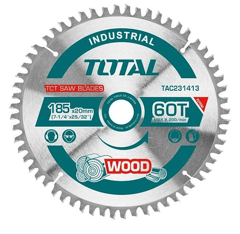 Disco Madera 7 1/4"  60 Dientes Total