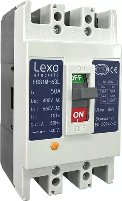 Interruptor Automatico 3X50A Caja Moldeada 25Ka Lexo