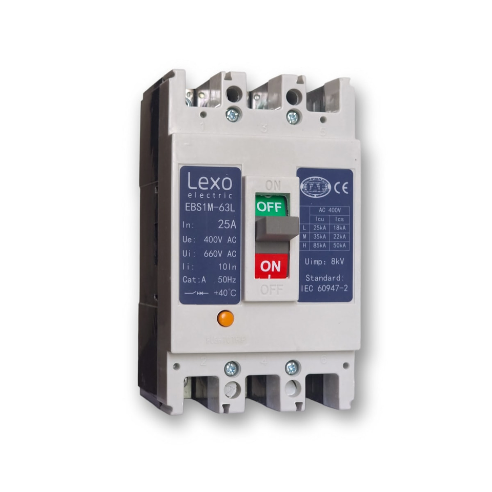 Interruptor Automatico 3X25A Caja Moldeada 25Ka Lexo 1