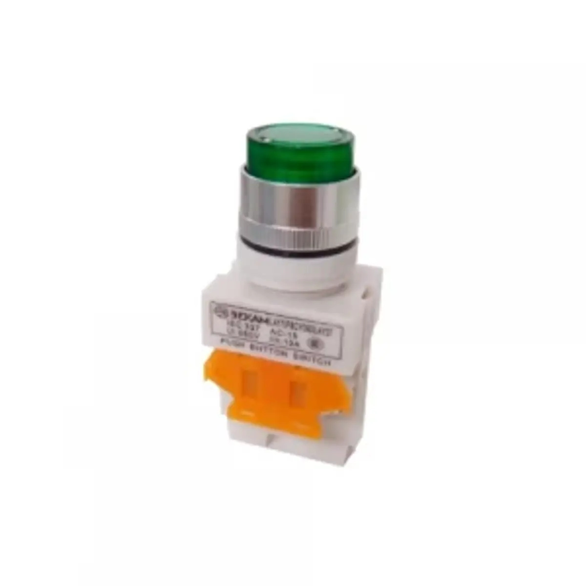 Luz LED PULS.LUM. 24V verde com NA+NF e design de iluminação