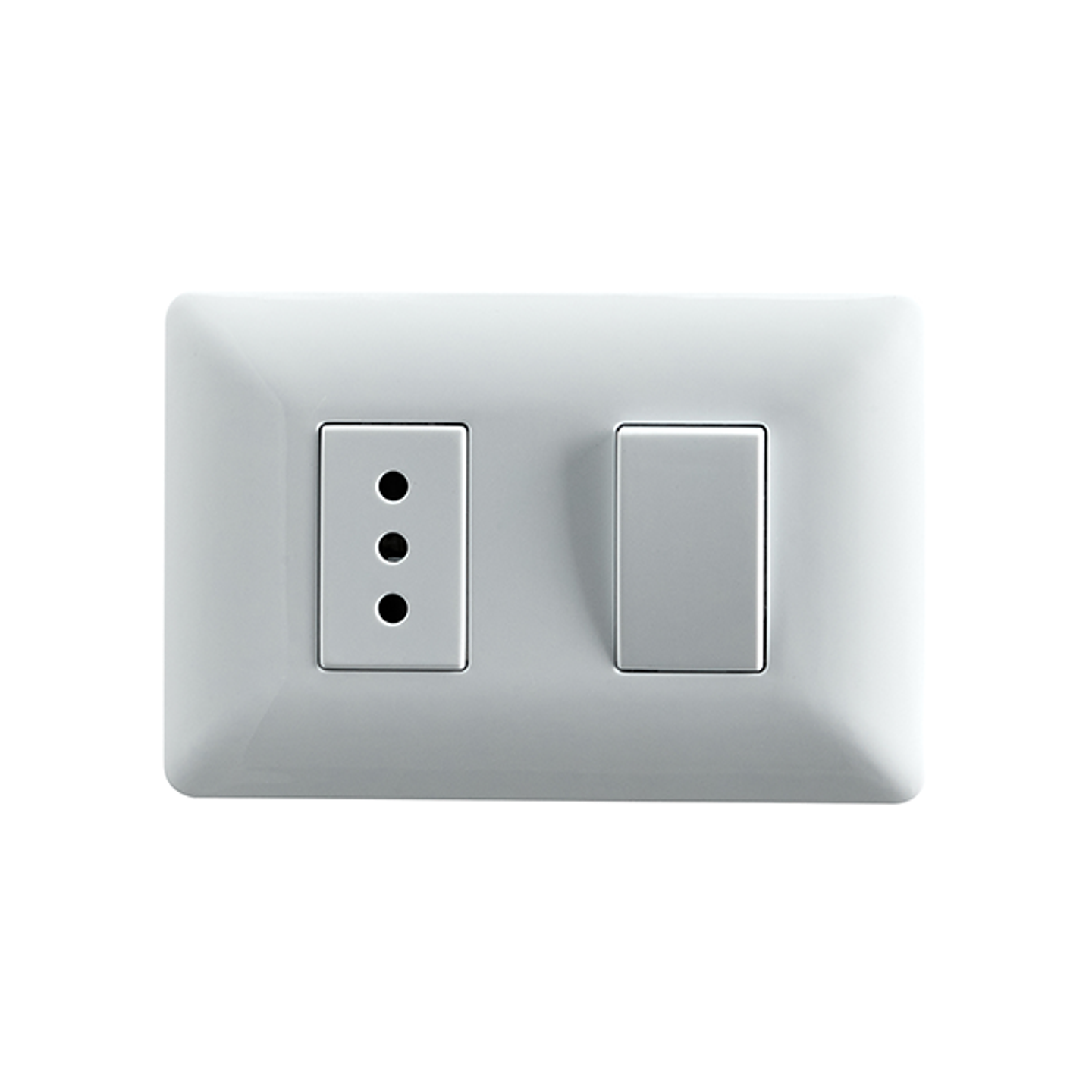 Interruptor Embutido Simple 9/12 + Enchufe 10A Stanford 1