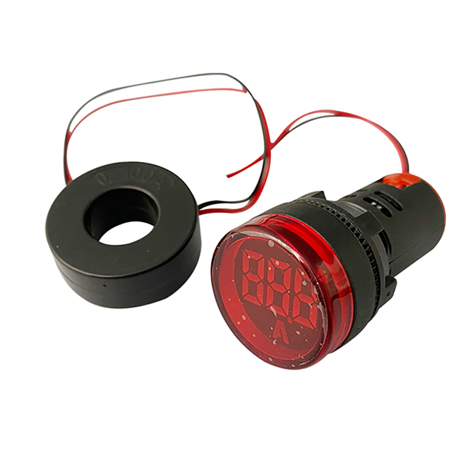 Luz Piloto Roja Con Amperimetro 1