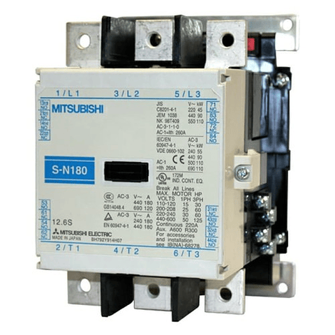 Contactor Sn180 Bob200Vca 2Na2Nc 180A Ac3/38