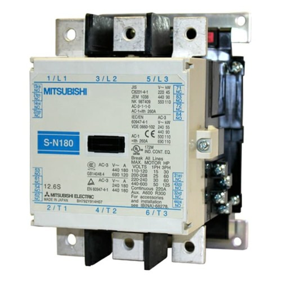 Contactor Sn180 Bob200Vca 2Na2Nc 180A Ac3/38 1